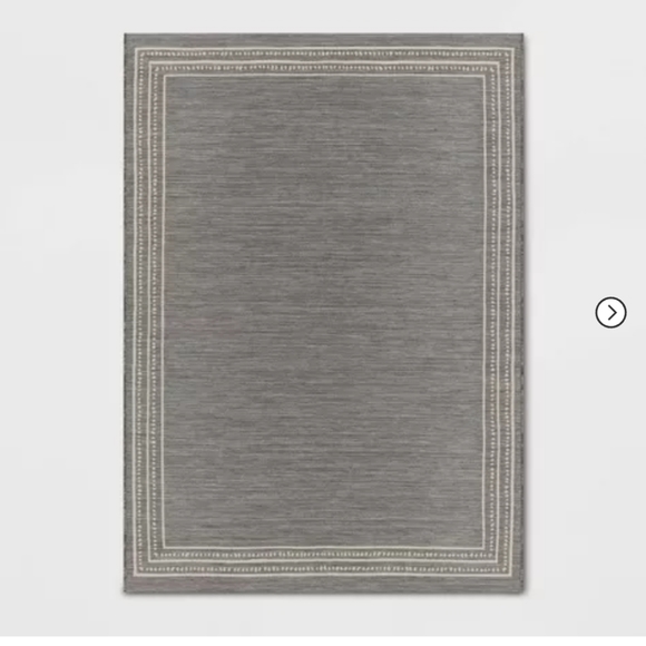 Casual Border Outdoor Rug Gray - Threshold™ designed with Studio McGee - Picture 2 of 4